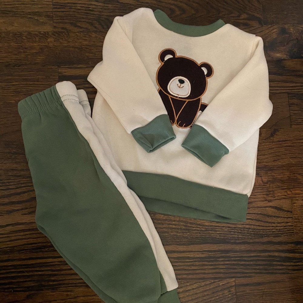 Quad Seven Teddy bear set 6-9months